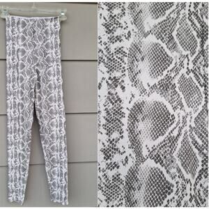 commando snake print control shaping Leggings Szie XS faux vegan leather $128